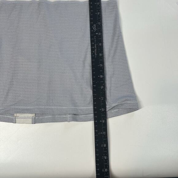 Lululemon Pedal To The Medal Singlet Tank Top Keyhole Back Gray Cream Size 8 - Picture 3 of 7